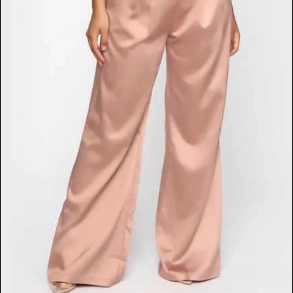 Satin Bra Top and Trouser Set - Picture 2 of 6